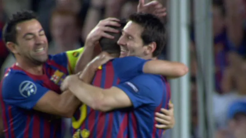 Radost hráčů Barcelony