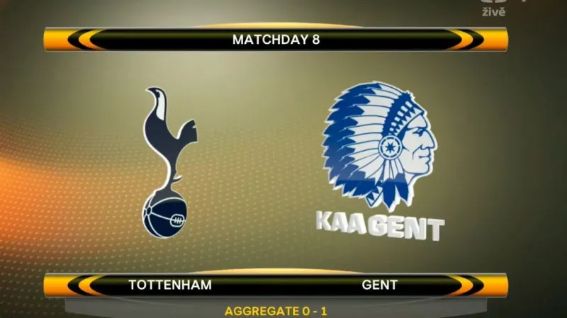 Sestřih utkání Tottenham - Gent