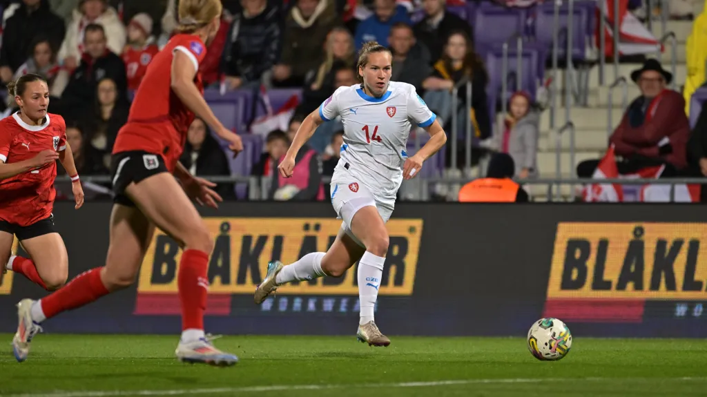 Michaela Khýrová v utkání proti Rakousku