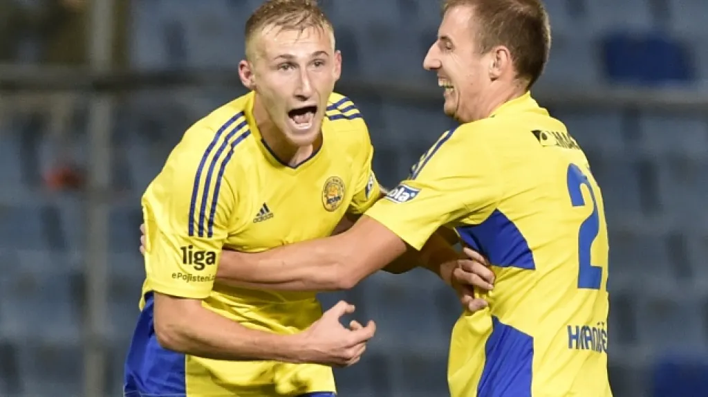 Fotbalisté Zlína - Miloš Kopečný a Josef Hnaníček