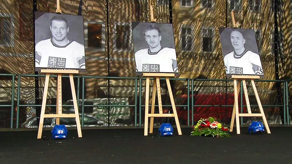 Vzpomínka na zemřelé hokejisty