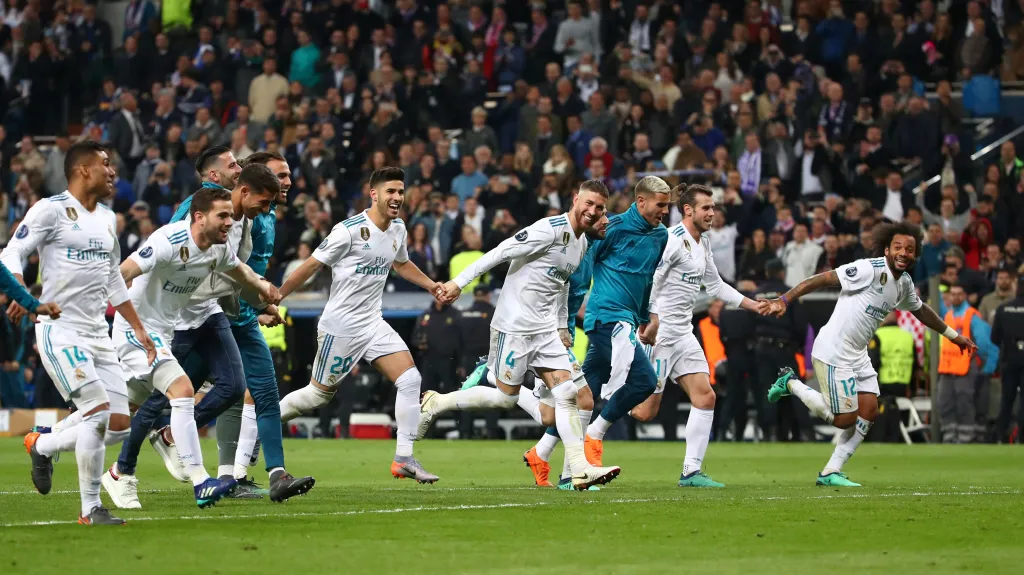 Fotbalisté Realu Madrid slaví postup do finále Ligy mistrů
