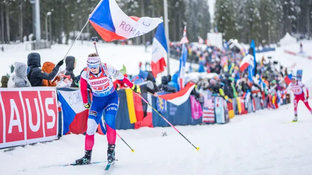 Sestřih smíšené štafety dvojic SP v biatlonu v Pokljuce