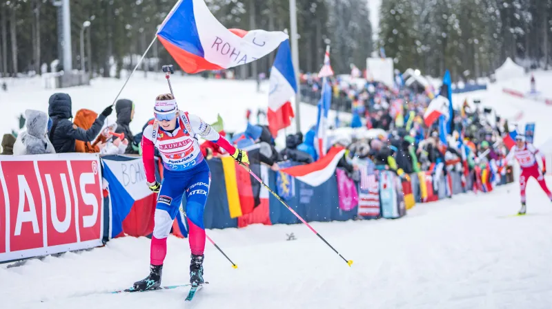 Sestřih smíšené štafety dvojic SP v biatlonu v Pokljuce