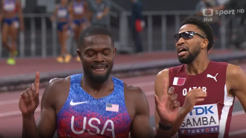 Finále běhu mužů na 400 m překážek