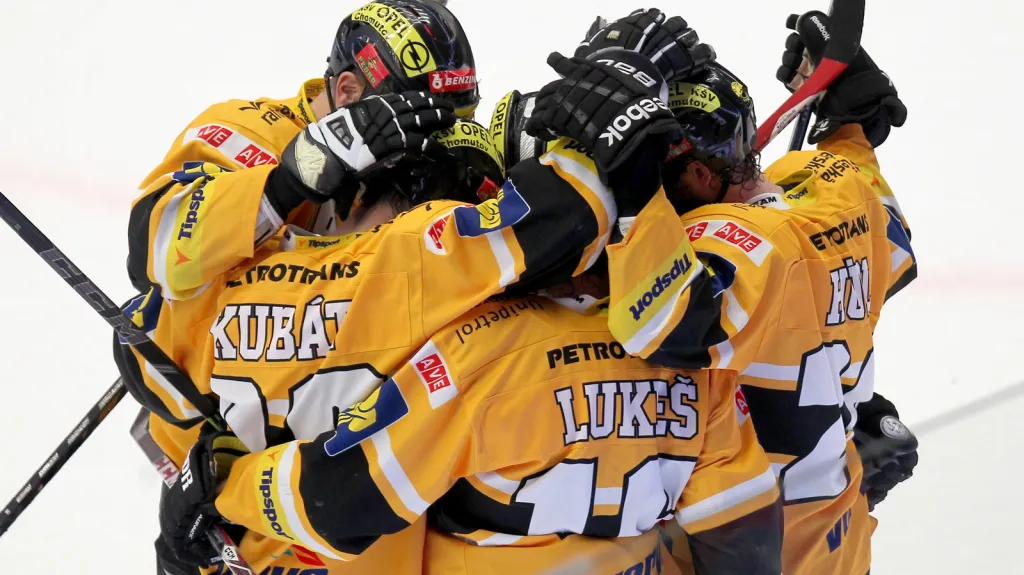 Radost hokejistů Litvínova