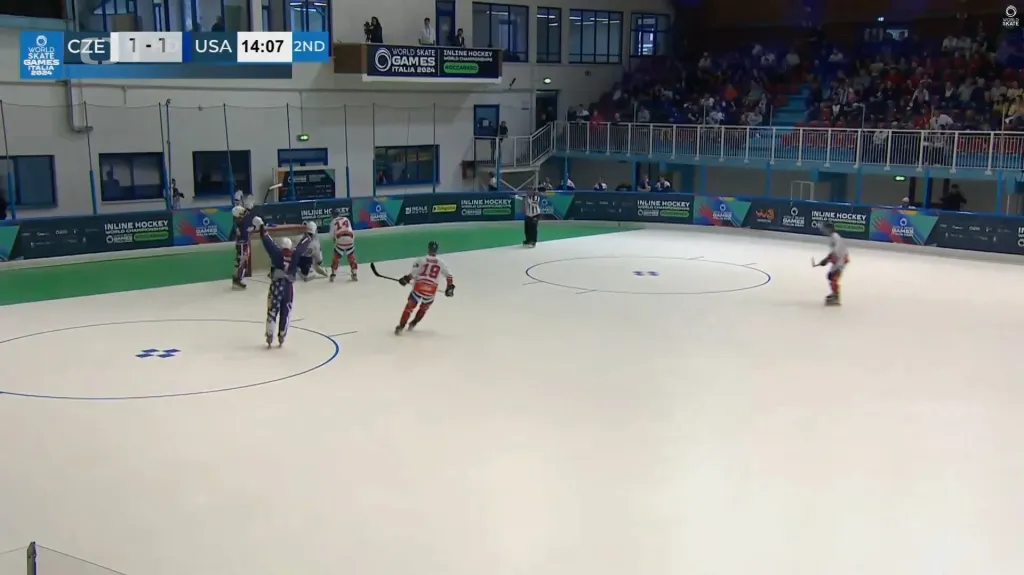 Sestřih finále in-line hokeje Česko – USA