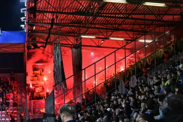 Fanoušci Slavie v Plzni