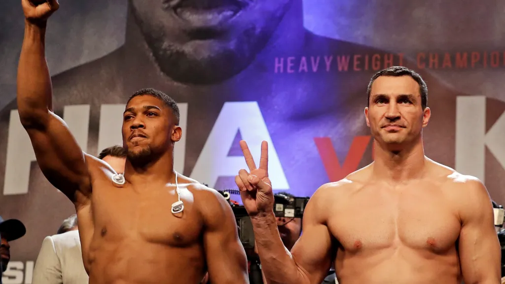 Anthony Joshua a Vladimir Kličko