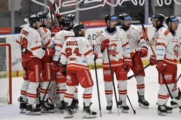 Hokejisté Olomouce se radují