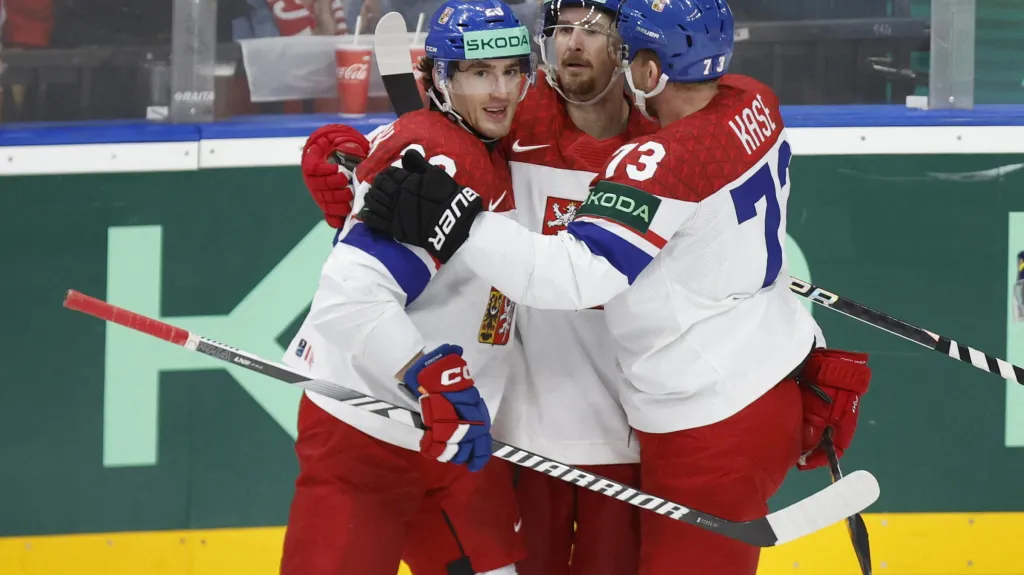 Radost českých hokejistů