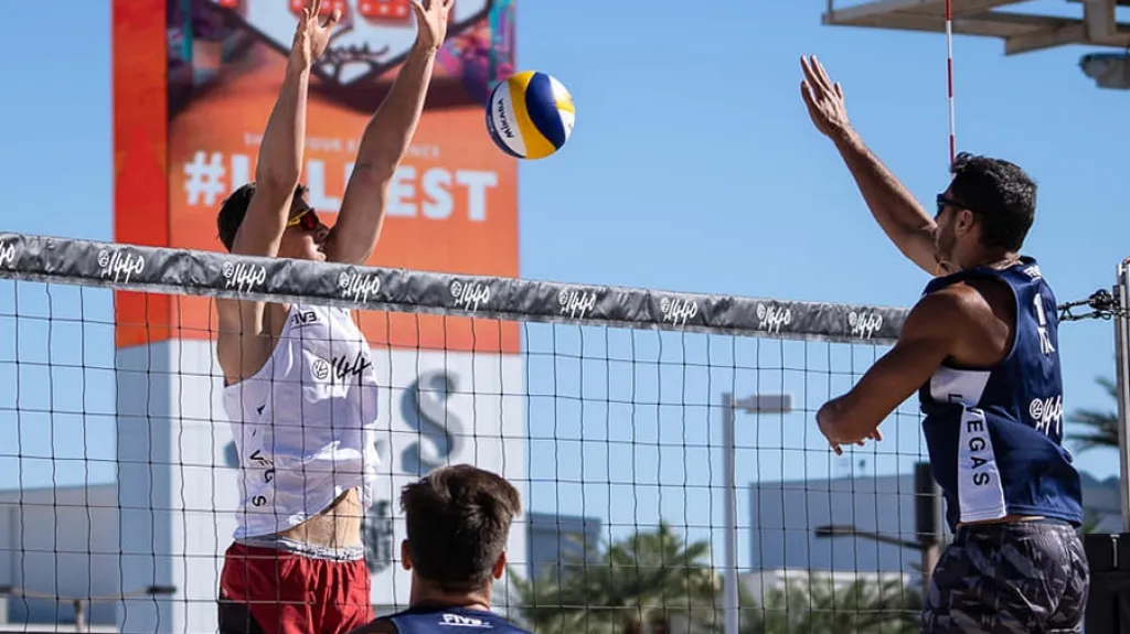 David Schweiner s Ondřejem Perušičem na turnaji v las Vegas