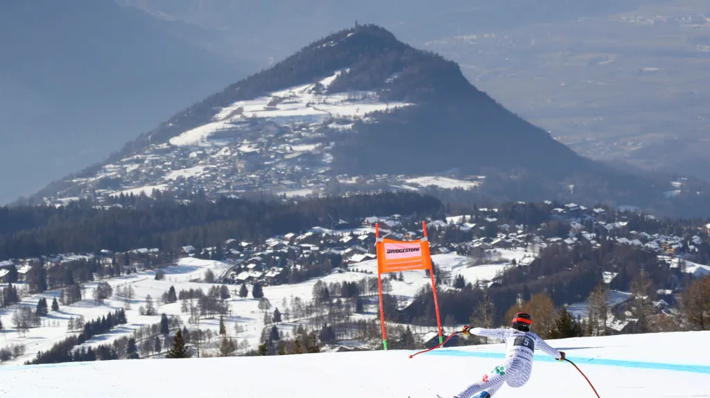 Sjezd v Crans Montaně