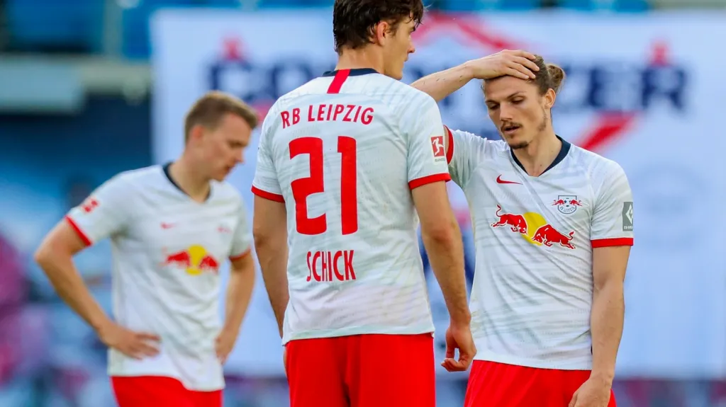 Zklamaní fotbalisté Lipska