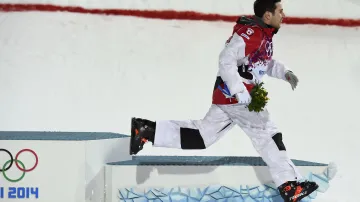 Vítěz v boulích Kanaďan Alex Bilodeau