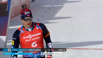 Sestřih závodu s hromadným startem biatlonistů SP v Anterselvě