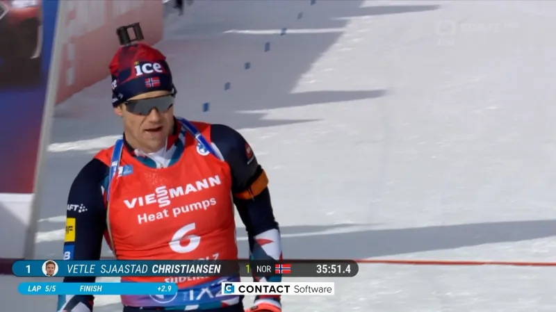 Sestřih závodu s hromadným startem biatlonistů SP v Anterselvě