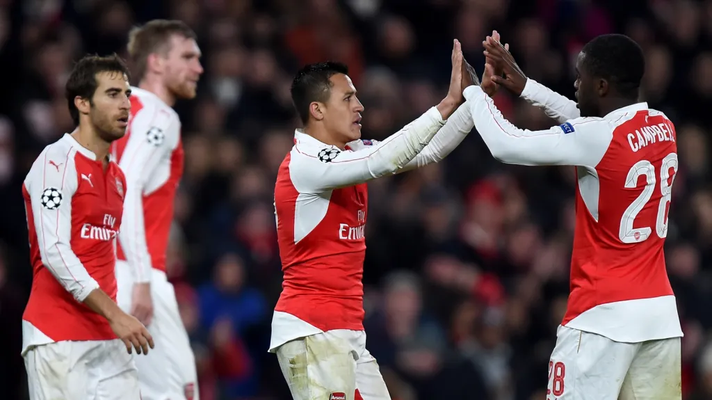 Radost fotbalistů Arsenalu