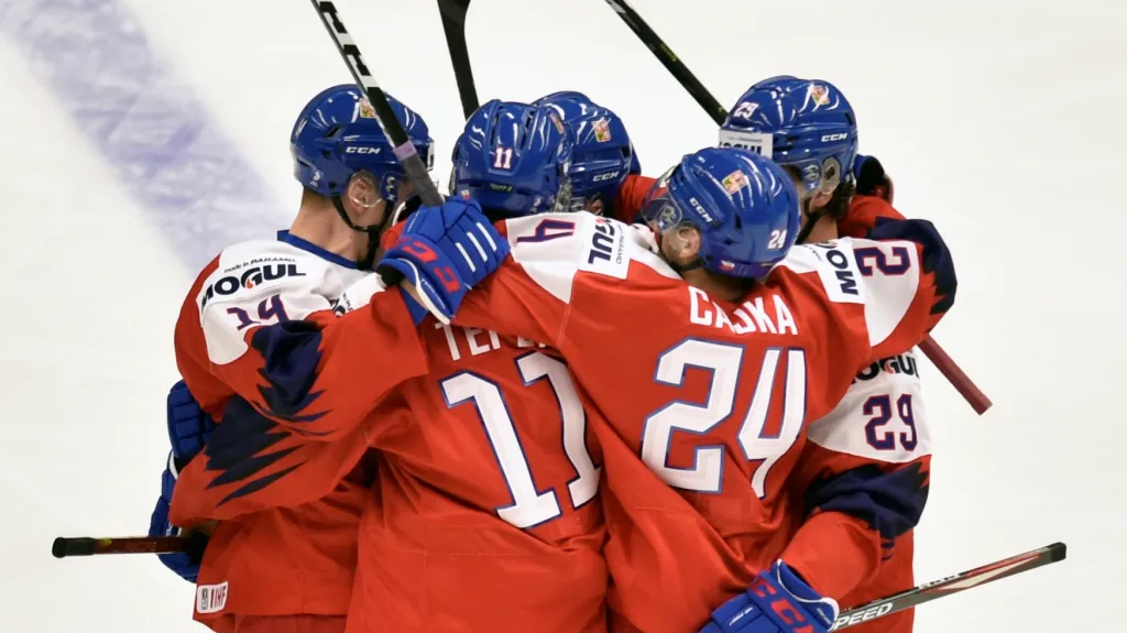 Radost českých hokejistů do 20 let