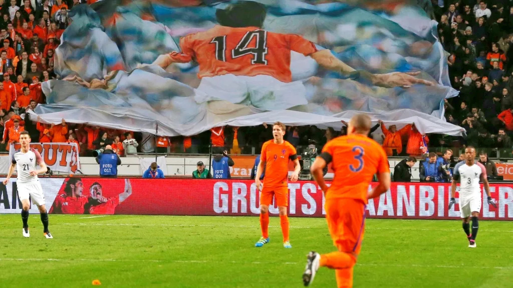 Utkání Nizozemsko - Francie jako loučení s Cruyffem