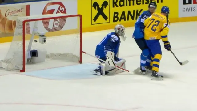 Gól v utkání Finsko – Švédsko: Gustafsson – 3:4 (40. min.)