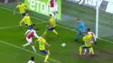 Gól v utkání Slavia - Zlín: Horský – 1:1 (9. min.)