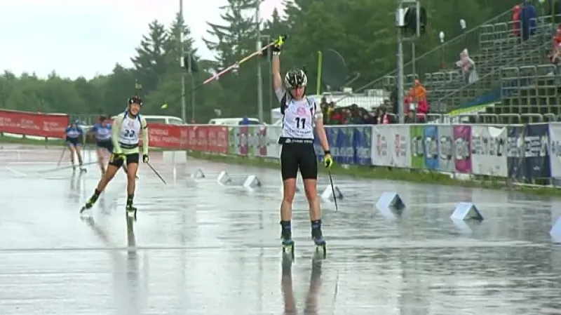 Sestřih a ohlasy supersprintu žen na MS v letním biatlonu