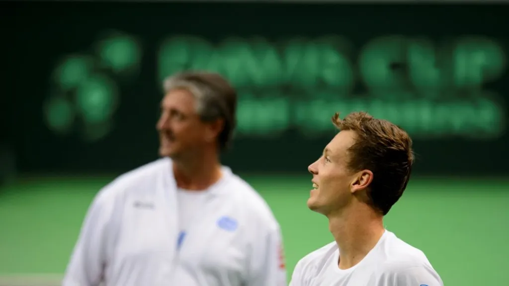 Tomáš Berdych s Jaroslavem Navrátilem
