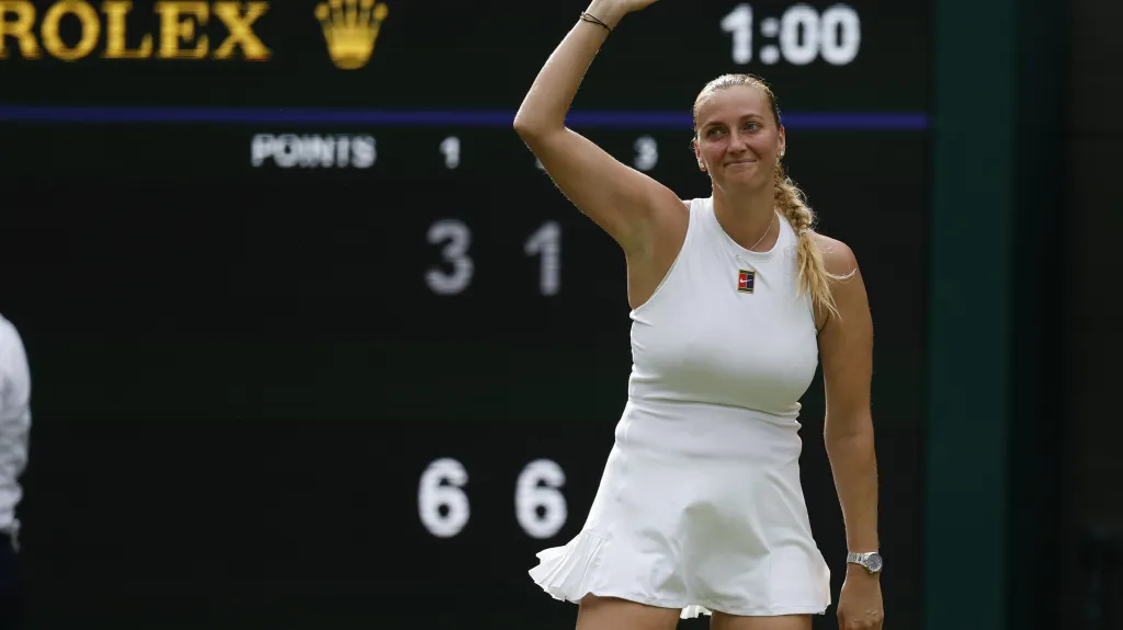 Petra Kvitová se loučí s Wimbledonem