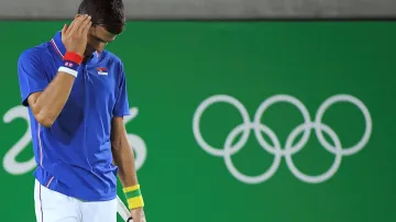 Zklamaný Novak Djokovič