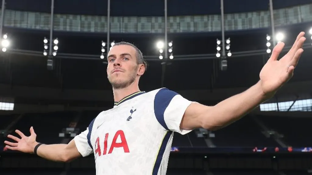 Gareth Bale v dresu Tottenhamu