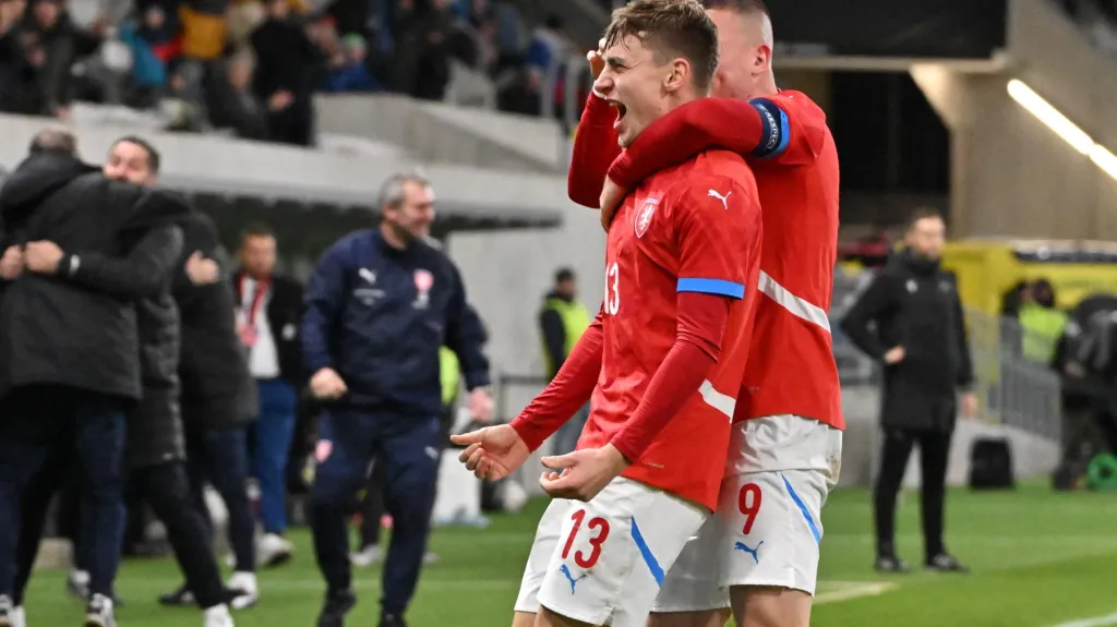Kryštof Daněk se raduje z branky