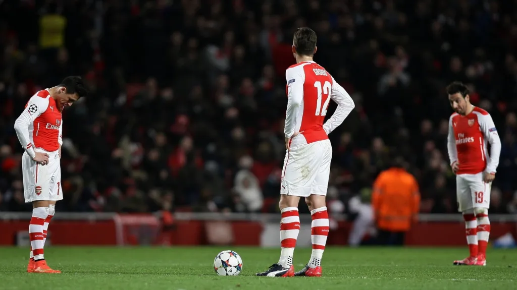 Zklamaní hráči Arsenalu