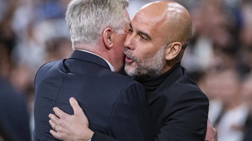 Carlo Ancelotti a Pep Guardiola