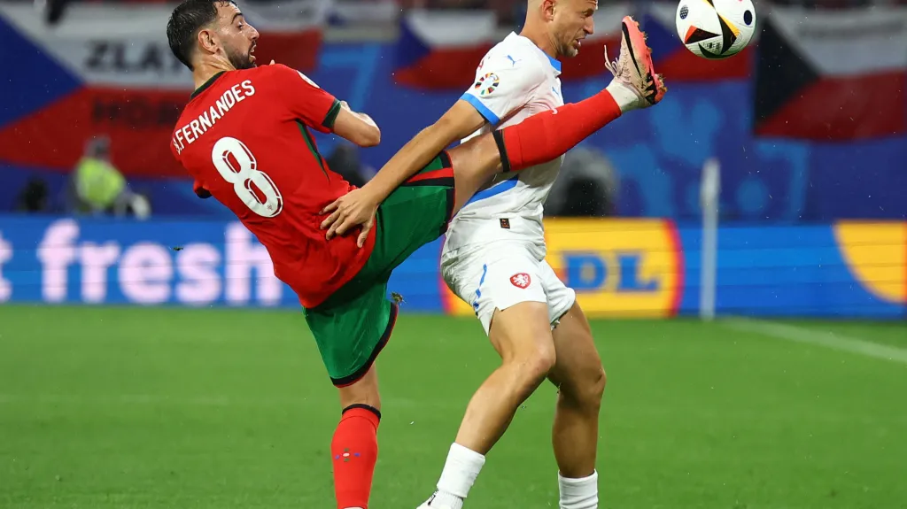 Antonín Barák v utkání s Portugalskem