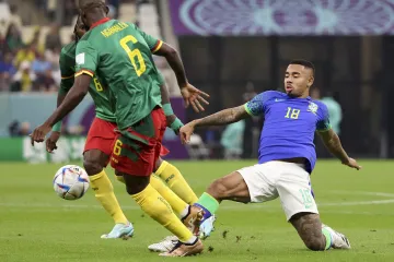 Gabriel Jesus v utkání proti Kamerunu