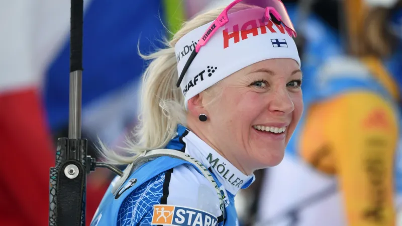 Sestřih stíhacího závodu biatlonistek v Kontiolahti