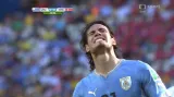 Šance v utkání Uruguay - Kostarika: Cavani poslal volej mimo tyče