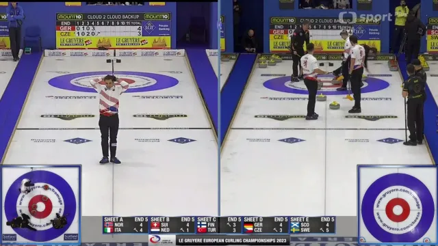 Závěr nepovedeného pátého endu utkání Německo – Česko