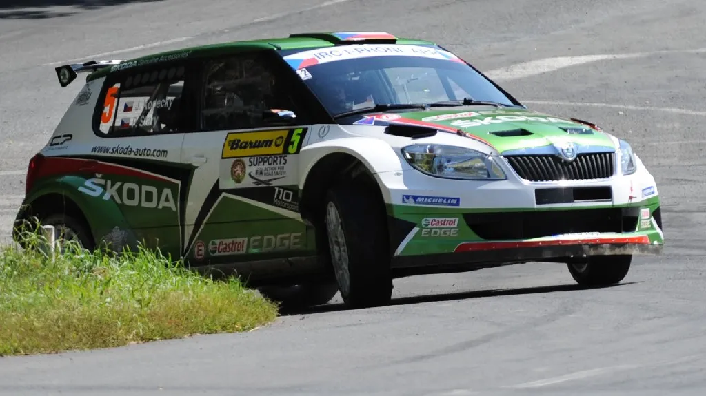 Jan Kopecký ve voze Škoda Fabia S2000