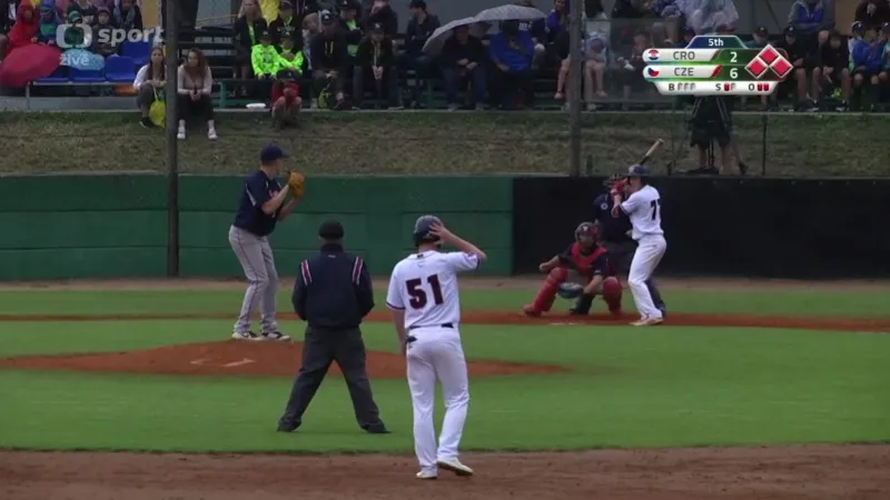 Baseballisté na úvod ME do 23 let přehráli Chorvaty