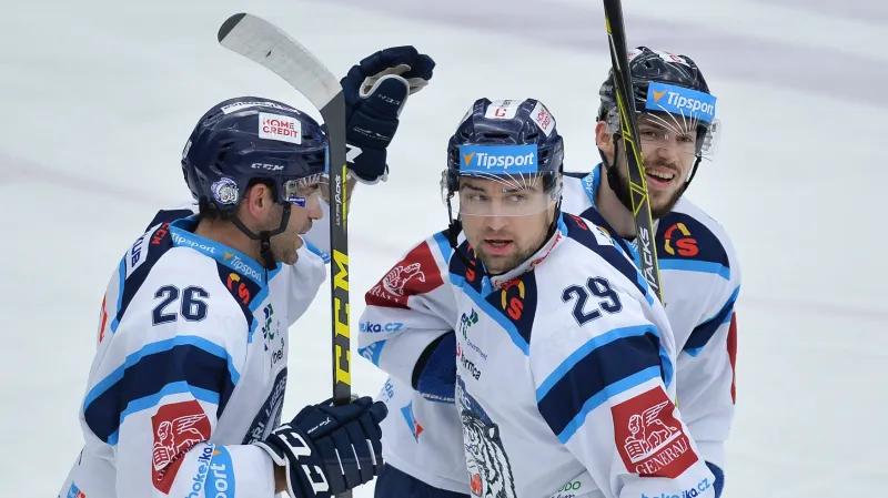 Radující se hráči Liberce