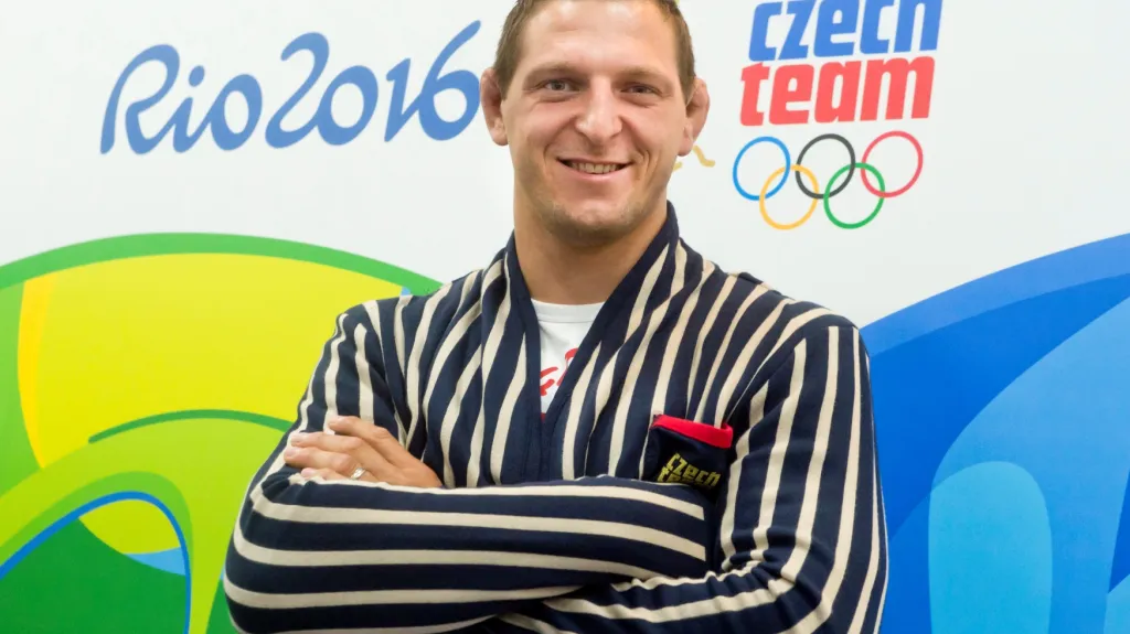 Judista Krpálek v soupravě na olympiádu v Riu