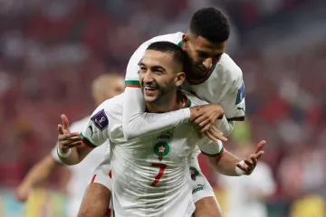 Hakím Ziyech slaví gól