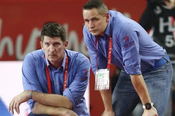 Trenéři Daniel Kubeš a Jan Filip