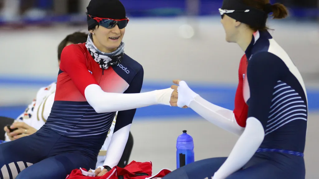 Martina Sáblíková a Karolína Erbanová