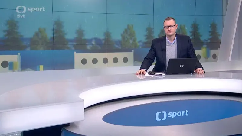 Petr Kubásek ve vysílání Studia ČT sport