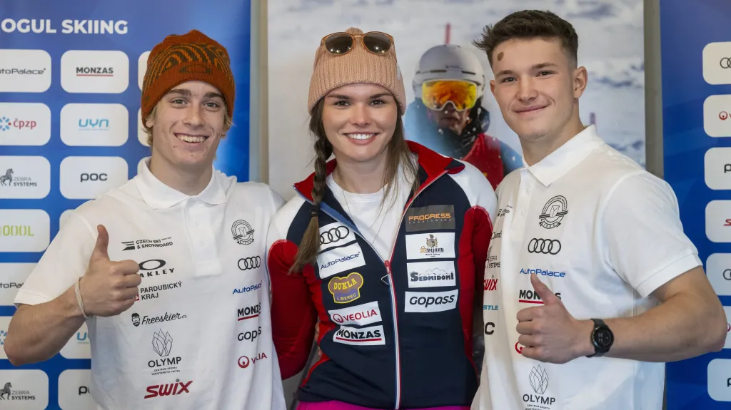 Štěpán Hudeček, Diana Cholenská a Matyáš Kroupa