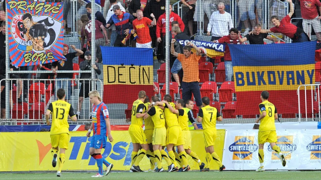 Radost fotbalistů Sparty