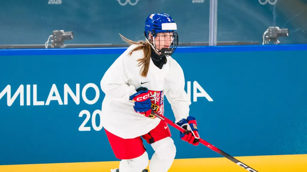 Adéla Šapovalivová na tréninku před startem olympiády